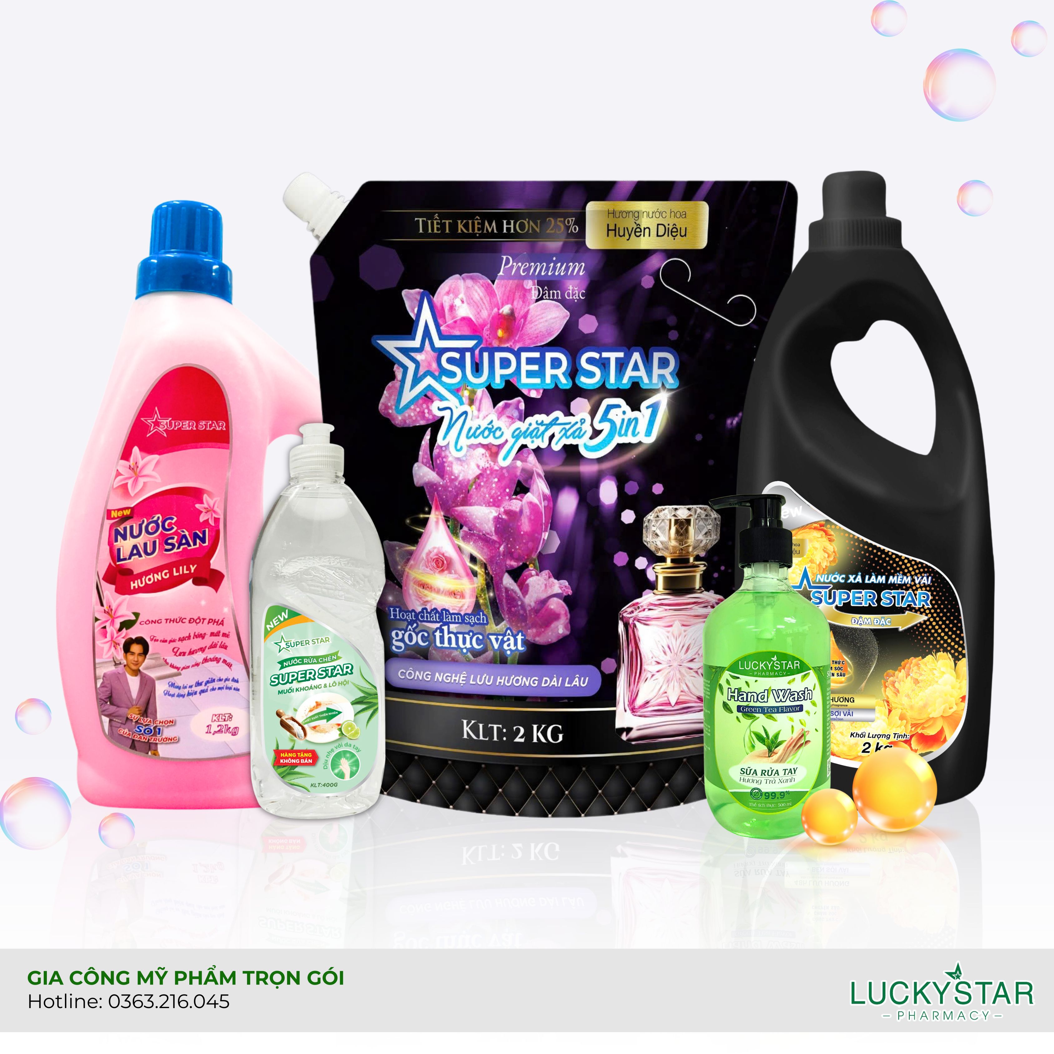 LUCKY STAR GIA CÔNG BỘ SẢN PHẨM CHĂM SÓC NHÀ CỬA TRỌN GÓI